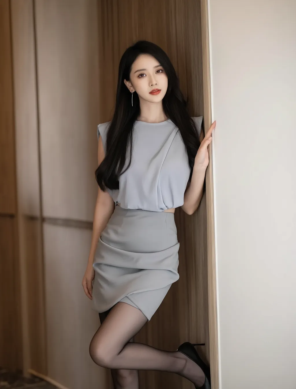艳光四射的黑丝美腿，魅惑美艳，不可方物