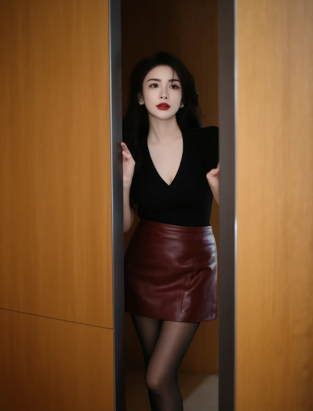 艳光四射的黑丝美腿，魅惑美艳，不可方物