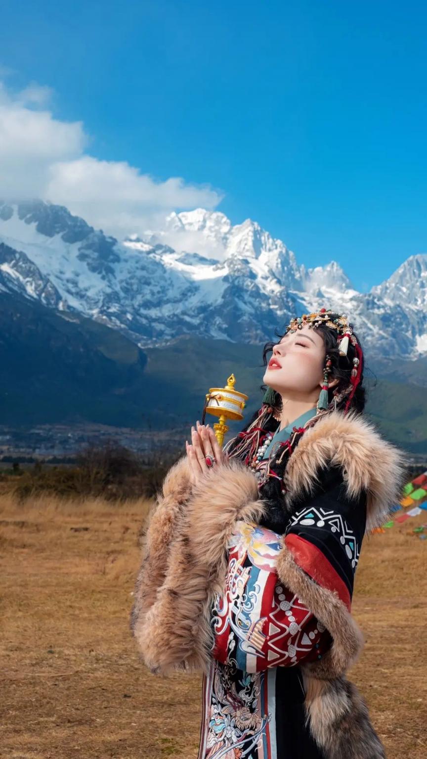 搜集的妹子图片-古风+民族风