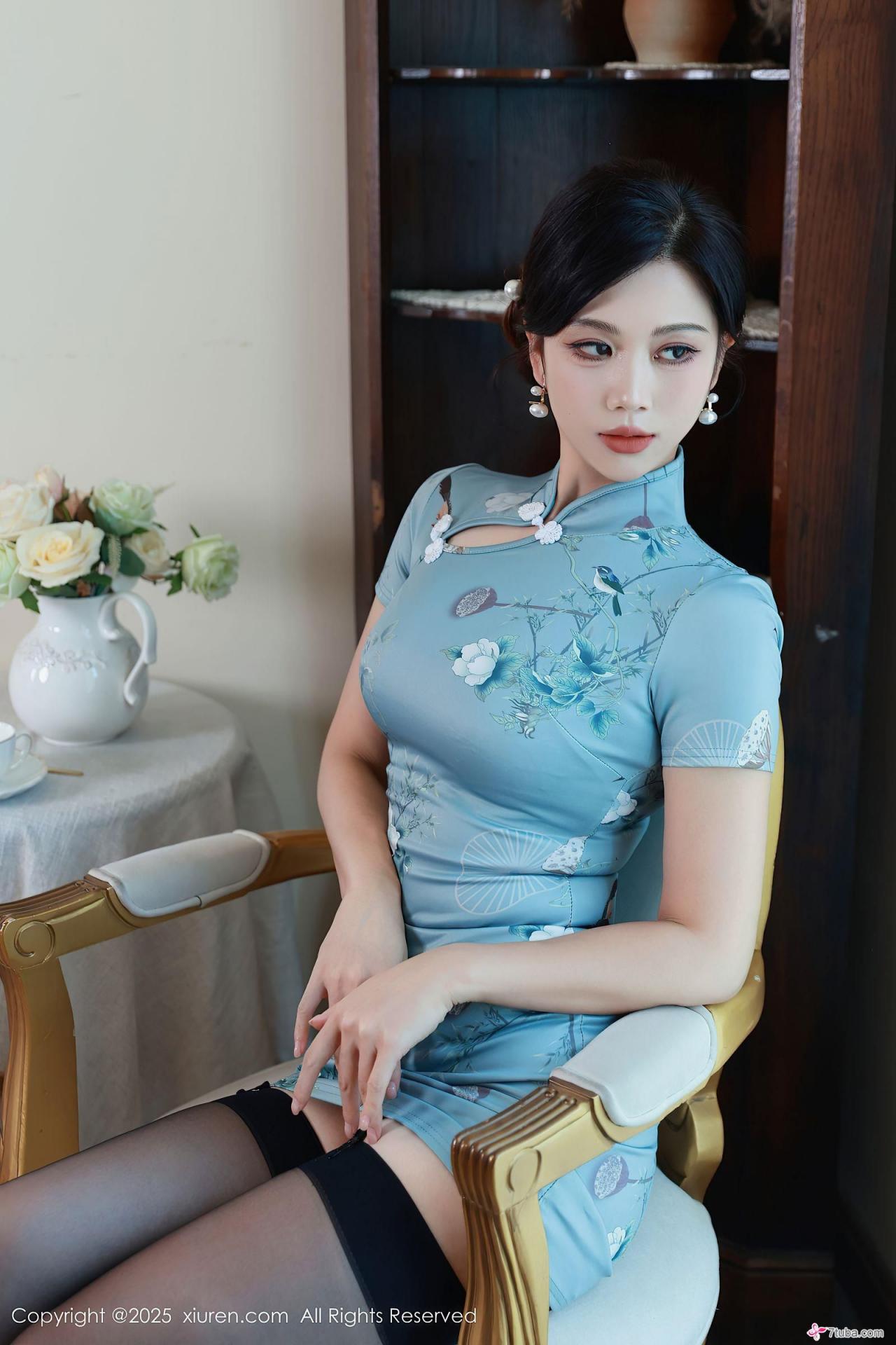 性感美图 天青旗袍