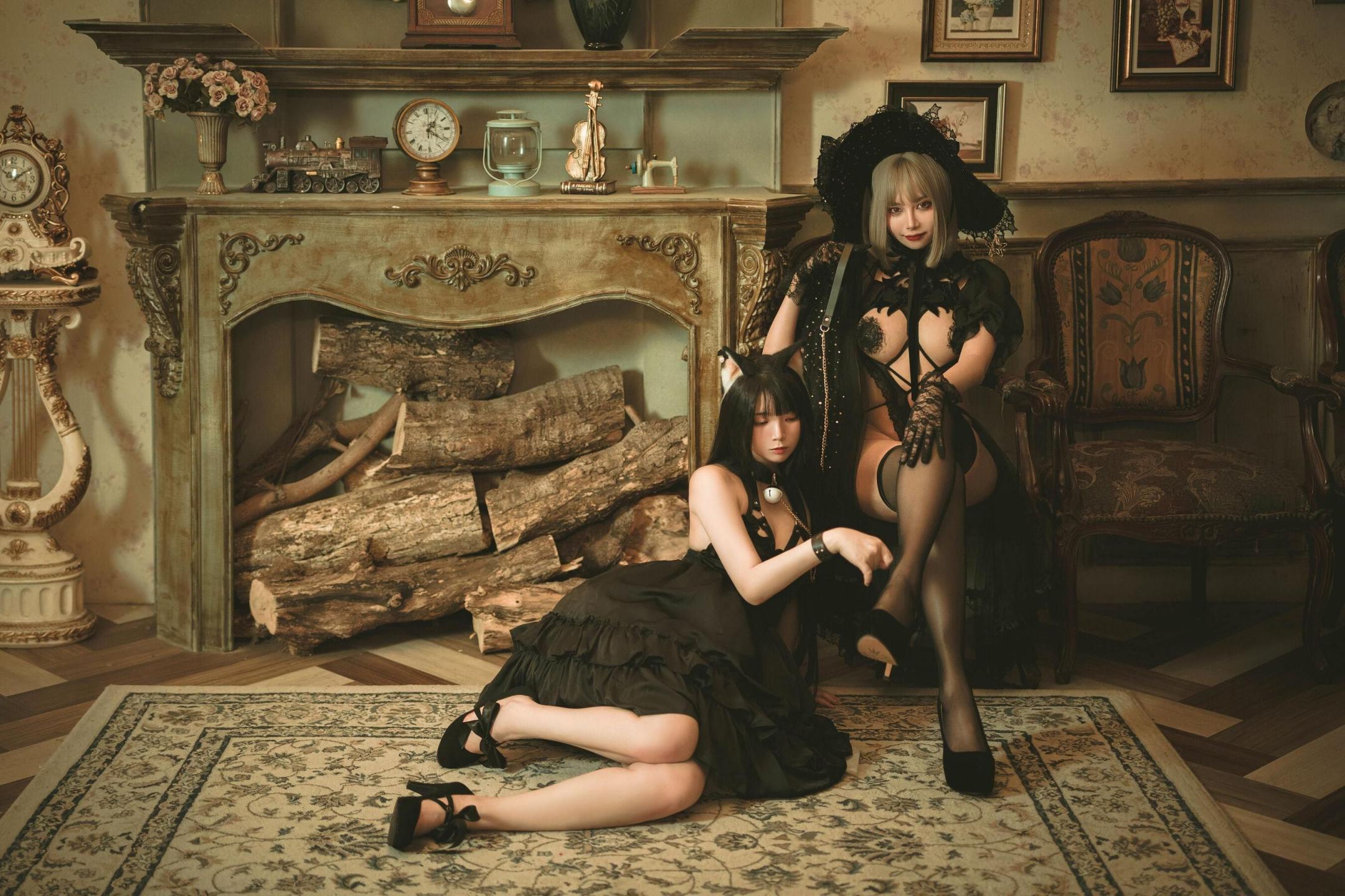 落落Raku魔女と黑猫